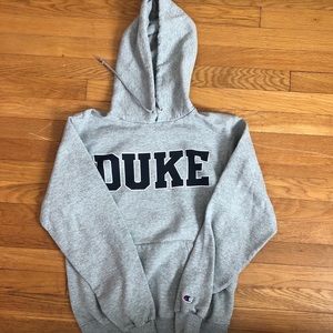 Duke grey champion hoodie (s)